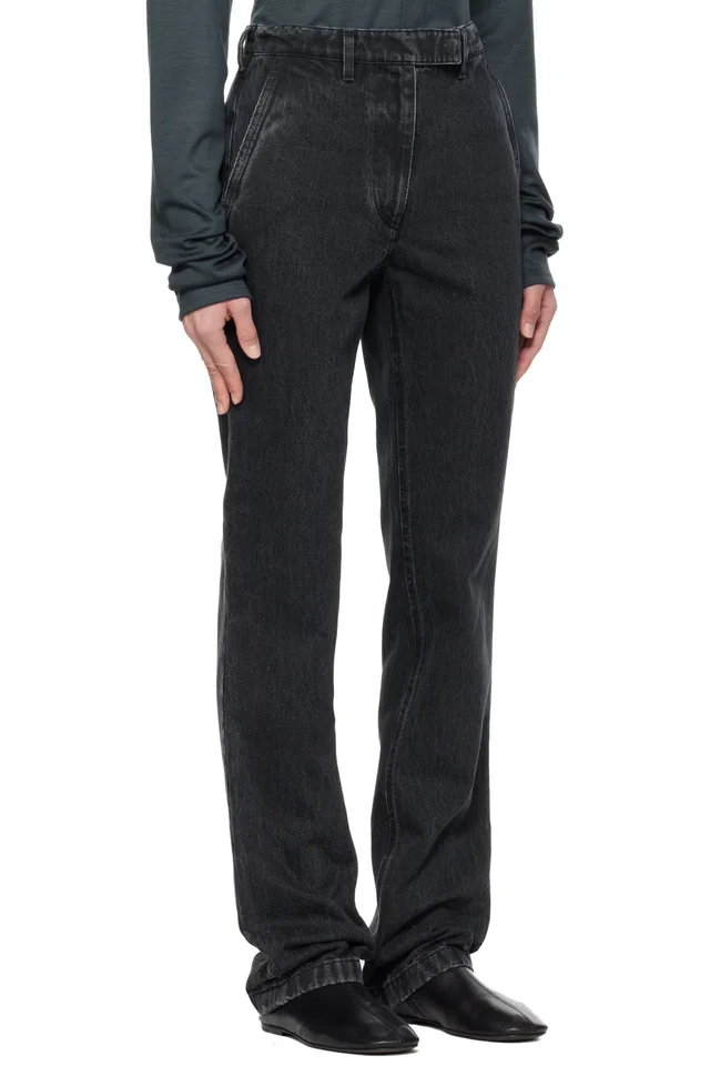 Rier Black Faded Jeans, photo 2 of 4 from SSENSE