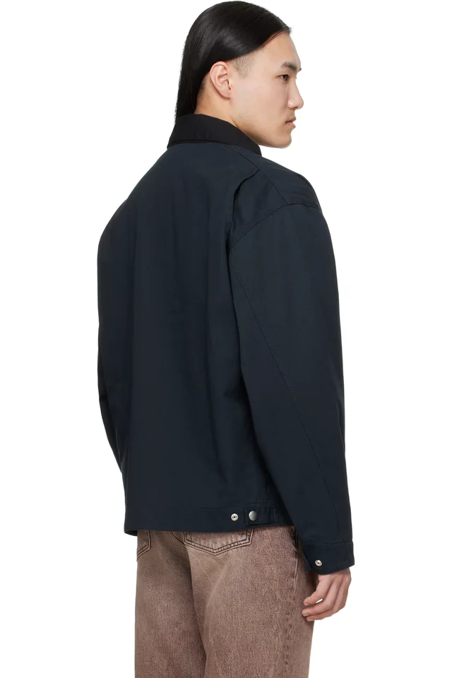 Carhartt Work In Progress Navy OG Detroit Jacket, photo 3 of 4 from SSENSE