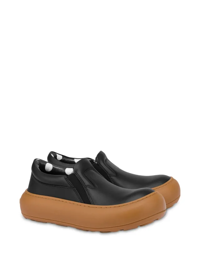 Moschino calfskin slip-on trainers, photo 2 of 2 from FARFETCH