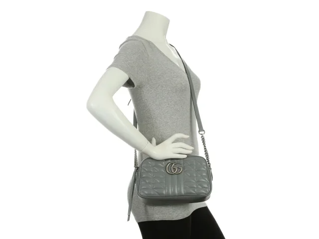 Gucci Small Gray Marmont Aria Camera Bag in Grey Leather from Ann's Fabulous Finds, photo 9 of 9