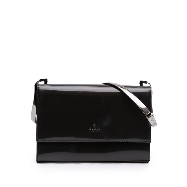 Purple Gucci Patent Leather Shoulder Bag in Purple Patent leather from Designer Revival