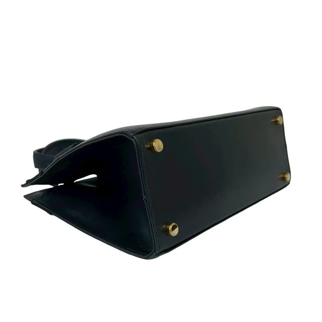 Ferragamo Vara Ribbon Leather 2way Bag in Black Leather from LuxUness, photo 7 of 10