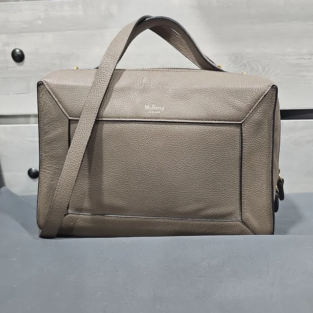Mulberry Taupe Leather Messenger Bag For Men in brown|red Leather from Poshmark