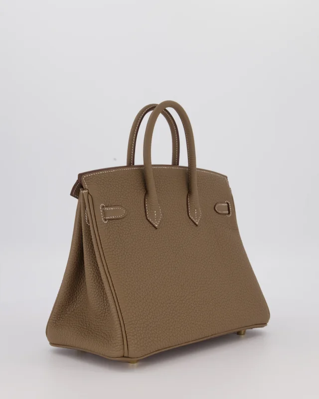 Hermès Birkin 25 Retourne Bag in Taupe Togo leather from Sellier, photo 8 of 12