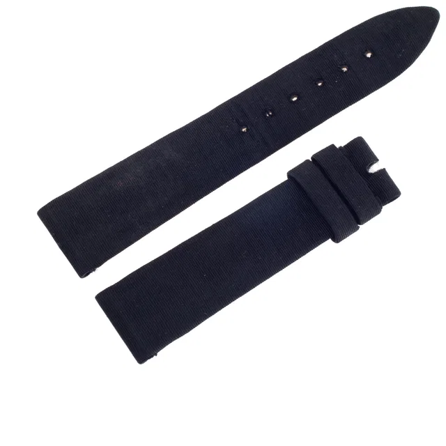 Chopard black satin watch band (18 x 16). 18 mm width by the lug end and 16 mm width by the buckle… in Black Satin from Gray And Sons