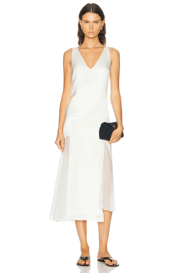 SIR. Ingrid Lace Midi Dress in White from FWRD, photo 1 of 1
