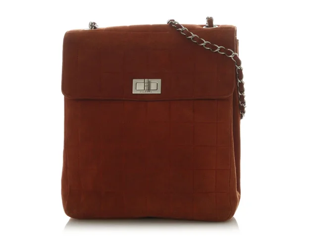 Chanel Vintage Brown Suede Double-Sided Bag in Brown Suede from Ann's Fabulous Finds, photo 2 of 9