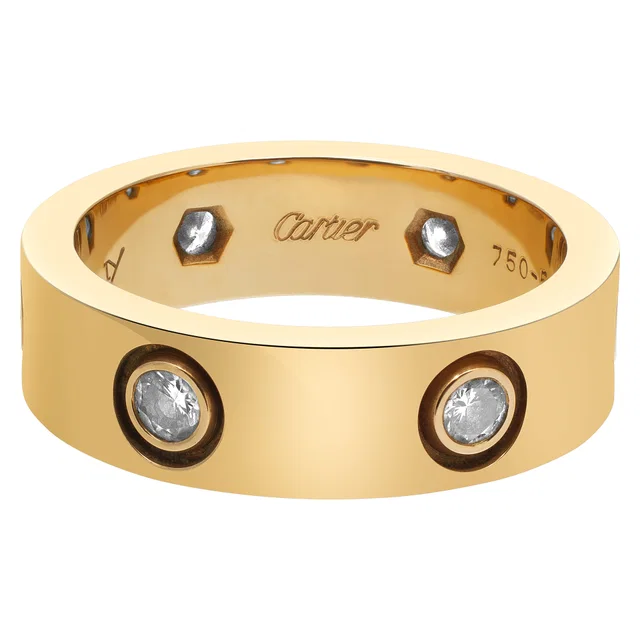 Cartier Love ring in 18k with 6 diamonds in Yellow Gold from Gray And Sons
