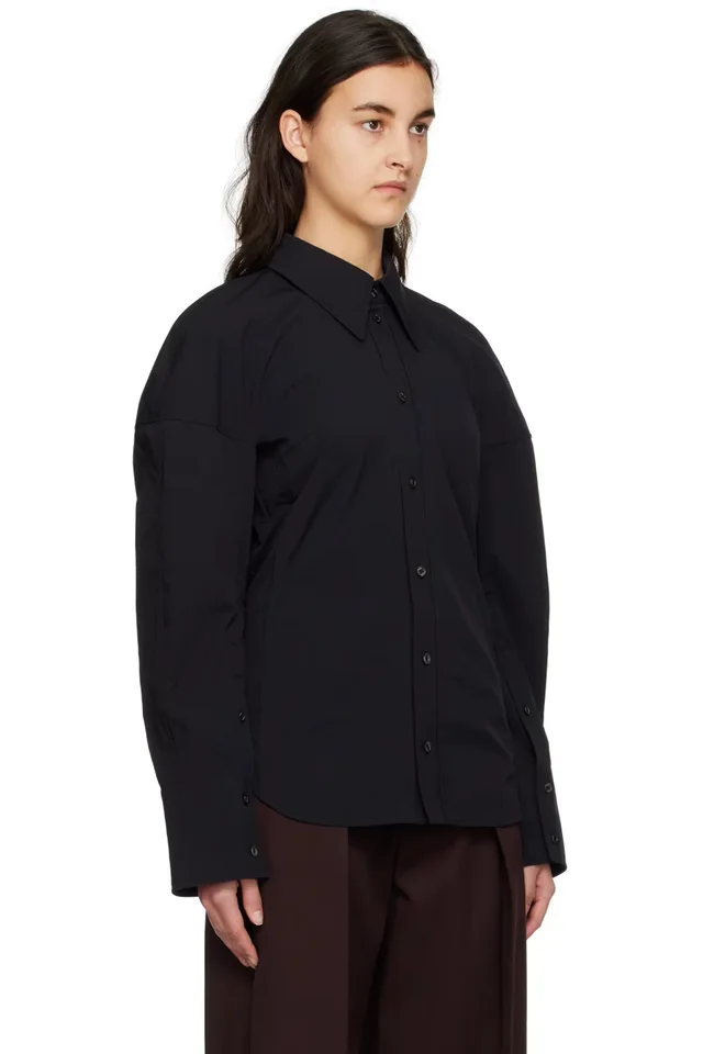 WOOYOUNGMI Black Puff Shirt, photo 2 of 2 from SSENSE