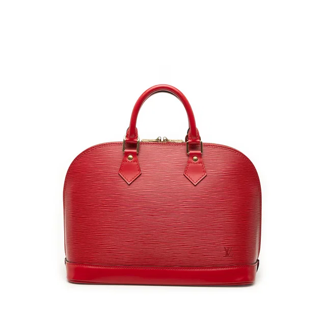 Red Louis Vuitton Epi Alma PM Handbag in Red Leather from Designer Revival, photo 1 of 1