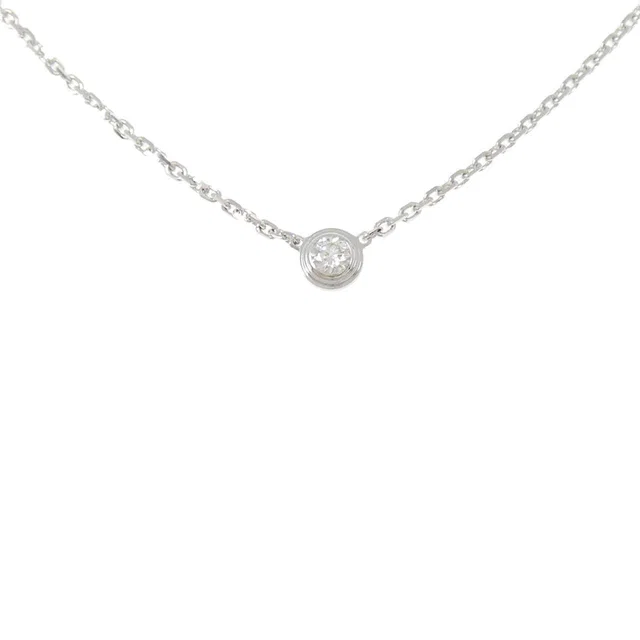 Cartier Diamants Legers 750 White Gold Diamond Necklace in White from LuxUness