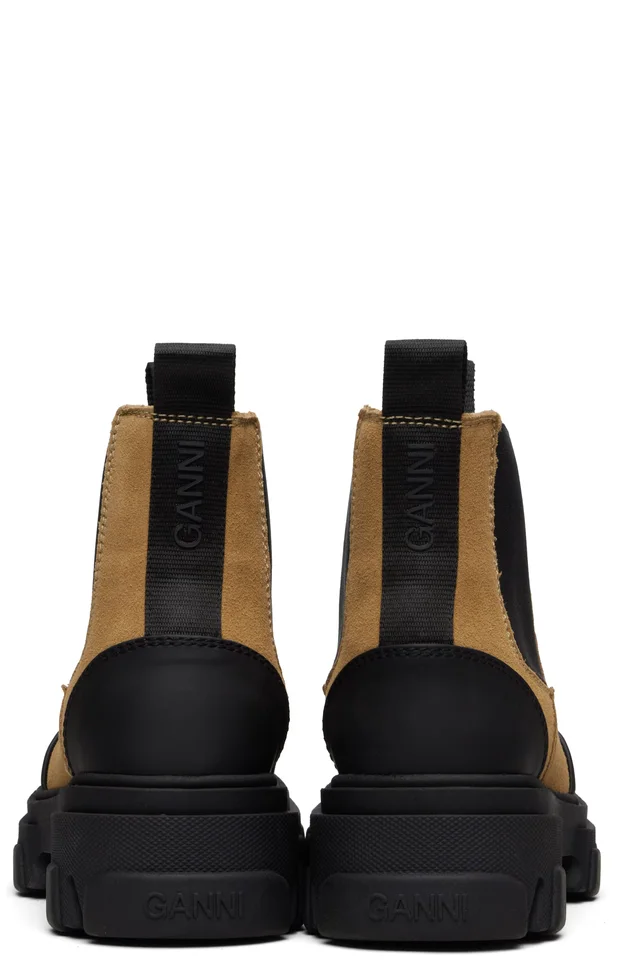 GANNI Brown Low Chelsea Boots, photo 2 of 5 from SSENSE