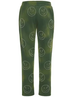 Retrovert Straight Trousers with Printed Details in 70% Cotton, 30% Polyester, photo 6 of 8 from LUISAVIAROMA