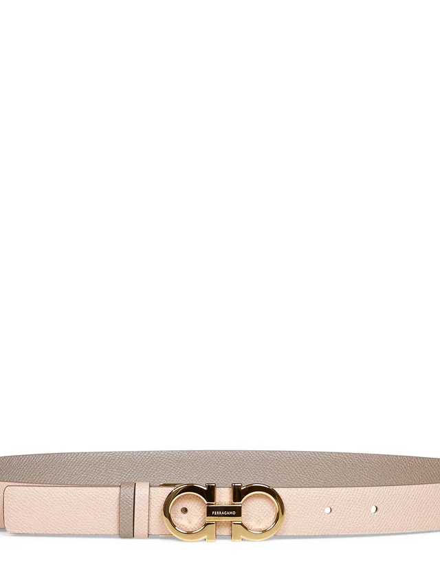 Ferragamo Two-Tone Reversible Leather Belt — Gray Calf in Grey Leather from HEWI, photo 2 of 2