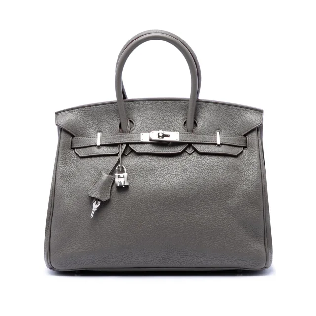 Hermès Clemence Birkin Retourne 35 in gray Clemence leather from Her-Age, photo 2 of 7