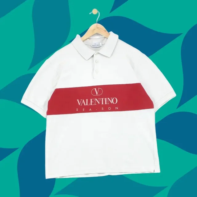 Valentino Garavani Vintage Polo Shirt White Mens Size M Short Sleeve Made In Italy from Grailed