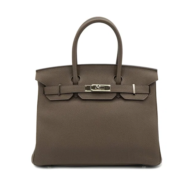 Hermès Birkin 30 Taupe Togo Hand Bag 2015 T Stamp Palladium Hardware in Taupe Togo leather from Luxury Promise