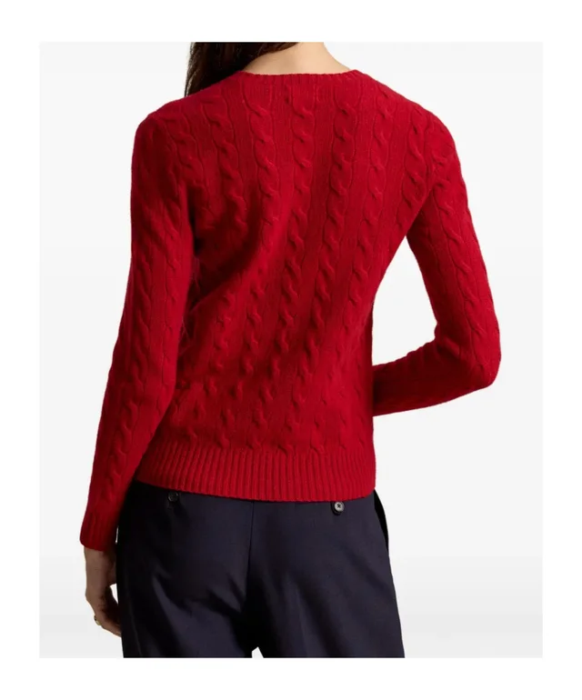 Polo Ralph Lauren cable-knit wool-cashmere crewneck sweater, photo 4 of 5 from SENSER