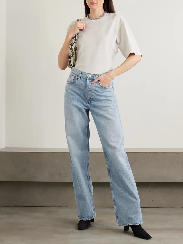 AGOLDE Arc mid-rise wide-leg jeans in Blue, photo 2 of 2 from NET-A-PORTER (Canada)