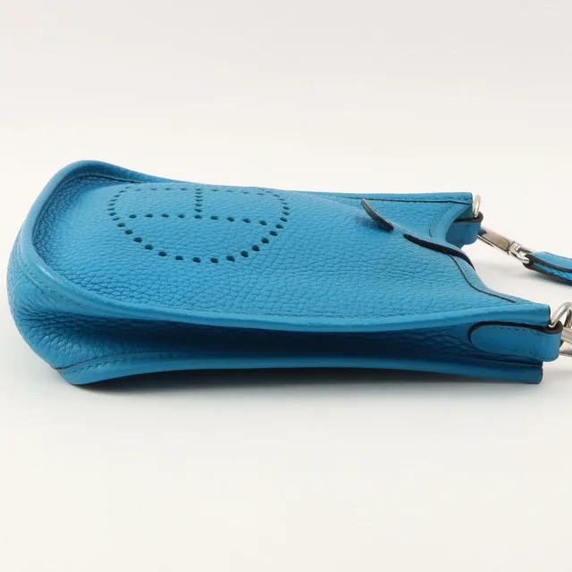 Hermès Evelyne TPM, 2017, Bleu Zanzibar in Blue Clemence leather from VINTAGE QOO TOKYO, photo 4 of 15