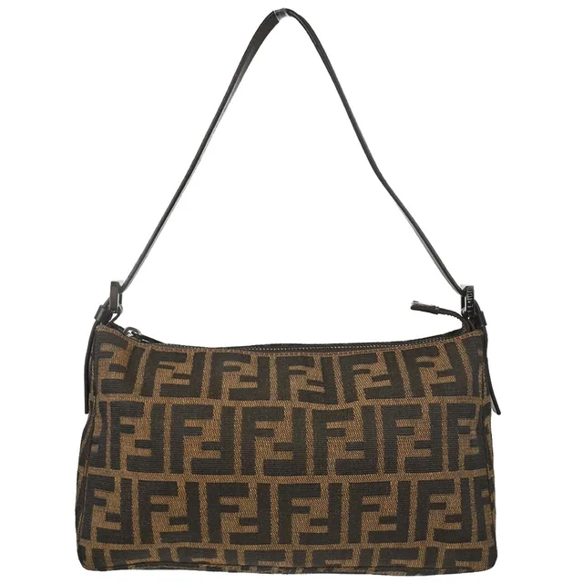 Fendi Brown Canvas Zucca Handbag in Brown Canvas from AMORE Vintage Tokyo