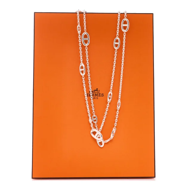 Hermès Sterling Silver Farandole Necklace 160 in Silver from FASHIONPHILE, photo 6 of 6