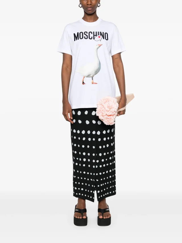 Moschino logo-print T-shirt, photo 2 of 2 from FARFETCH