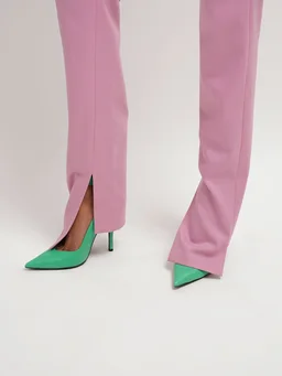 The Attico Stiletto heel pumps with ankle strap in 100% Lamb, photo 3 of 5 from LUISAVIAROMA