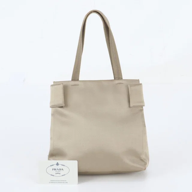 Prada Satin Tote Bag Shoulder in Satin from The Reluxe