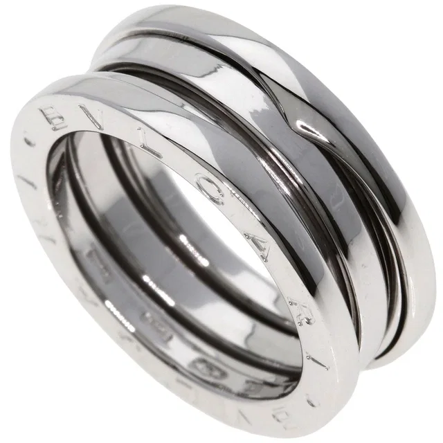 Bvlgari B.Zero1 Band 52 Ring 18K White Gold in White from The Reluxe