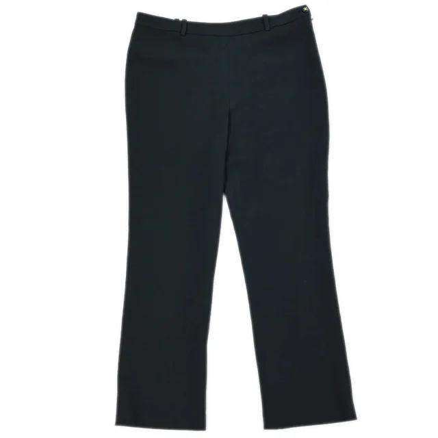 Chanel Long Pants Black #40 in Black Nylon from AMORE Vintage Tokyo