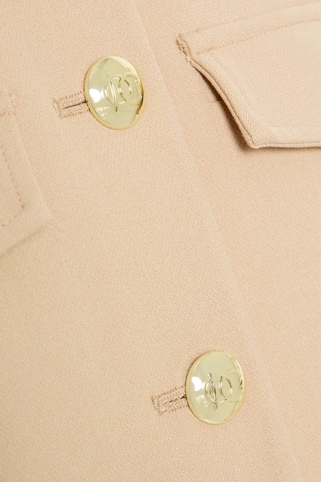 Derek Lam 10 Crosby Novessa Ruched Crepe Jacket in Beige, photo 2 of 2 from THE OUTNET