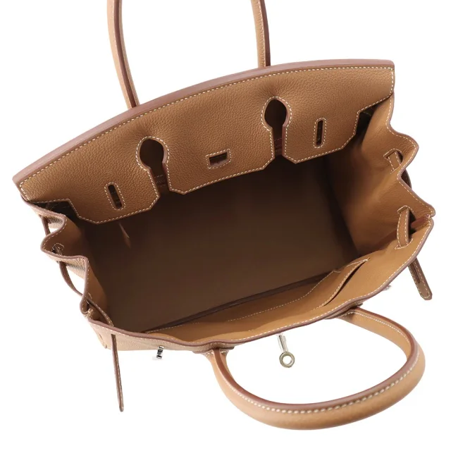 Hermès Birkin Gold Togo Leather Size 30 in Gold Togo leather from GALLERY RARE, photo 7 of 16