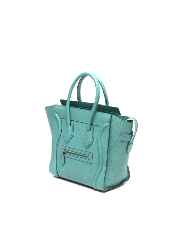 Celine Luggage Micro Tote Bag in Leather from A Retro Tale, photo 2 of 2