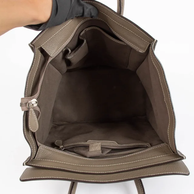 Celine Taupe Calfskin Soft Mini Luggage Bag in Taupe Calfskin from Labellov, photo 5 of 7
