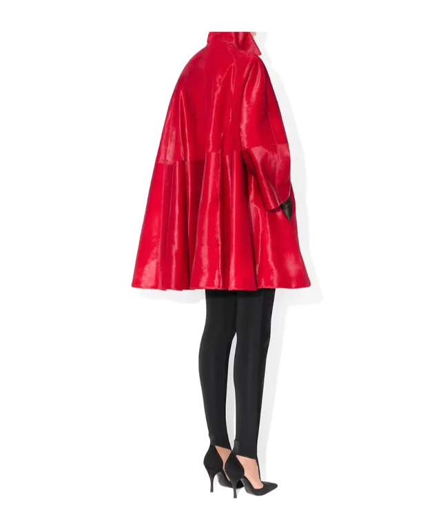 Alaia PONY CALFSKIN A-LINE COAT, photo 4 of 4 from SENSER