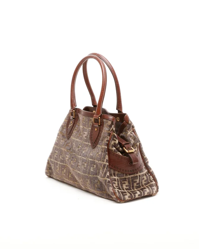 Fendi Zucca Suede Bag in Suede from A Retro Tale, photo 2 of 10