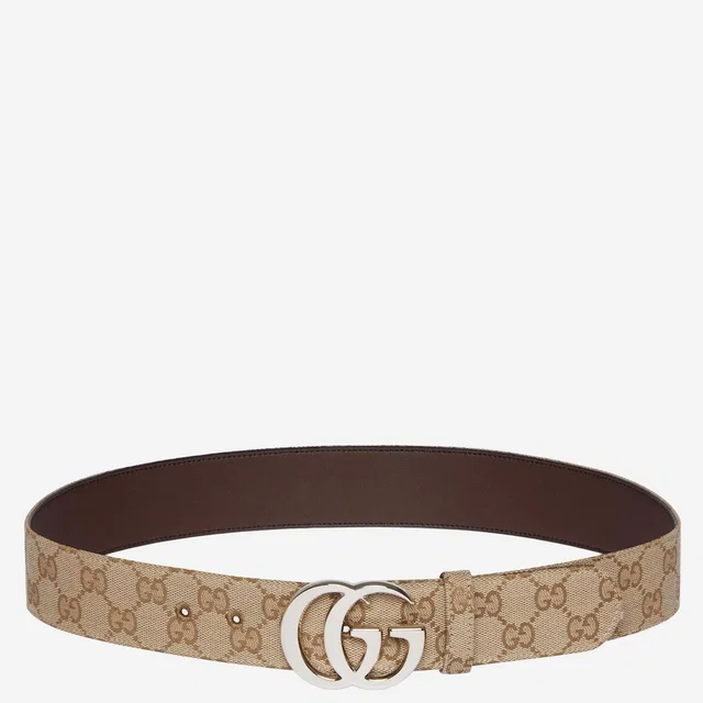 Gucci Marmont Belt — Multicolor Fabric in Multicolor Leather from HEWI