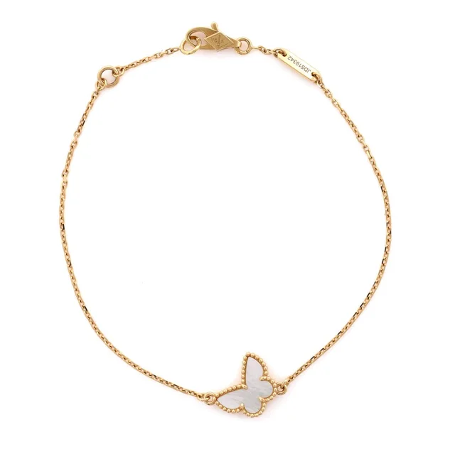 Van Cleef & Arpels Sweet Alhambra Butterfly Bracelet in gold from Poshmark
