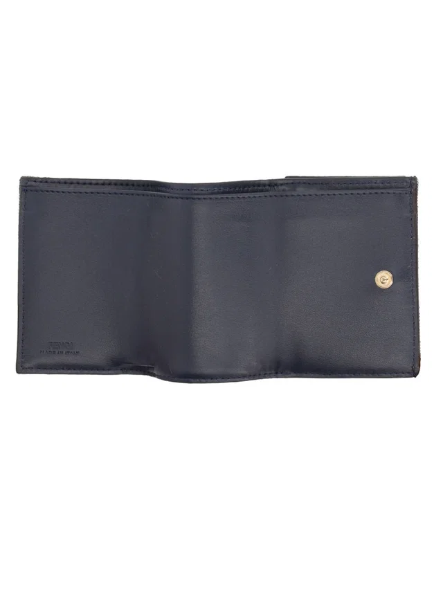 Fendi Baguette Wallet — Black Cotton Polyester in Black from HEWI