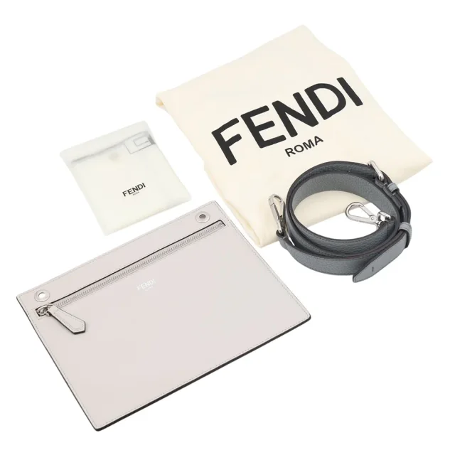 Fendi Peekaboo Icy You Gray7VA529AFC3 Leather Size Medium in Leather from GALLERY RARE, photo 19 of 19