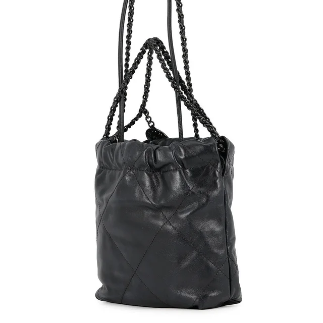 Chanel CHANEL22 ChainShoulder Bag BlackAS3980 Shiny Calf Leather Size Mini in Calfskin from GALLERY RARE, photo 2 of 2