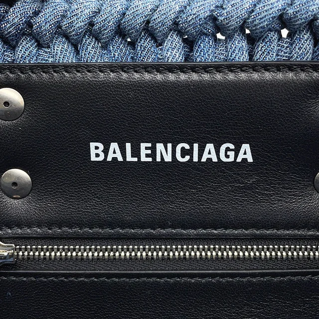 Balenciaga Bistro Basket with Strap Blue671342 Denim Size XS in Denim from GALLERY RARE, photo 13 of 16