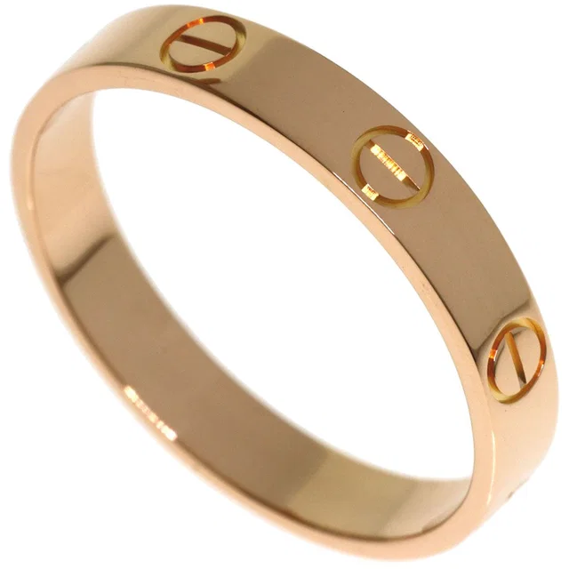 Cartier Mini Love Ring 58 18k Pink Gold in Pink from The Reluxe