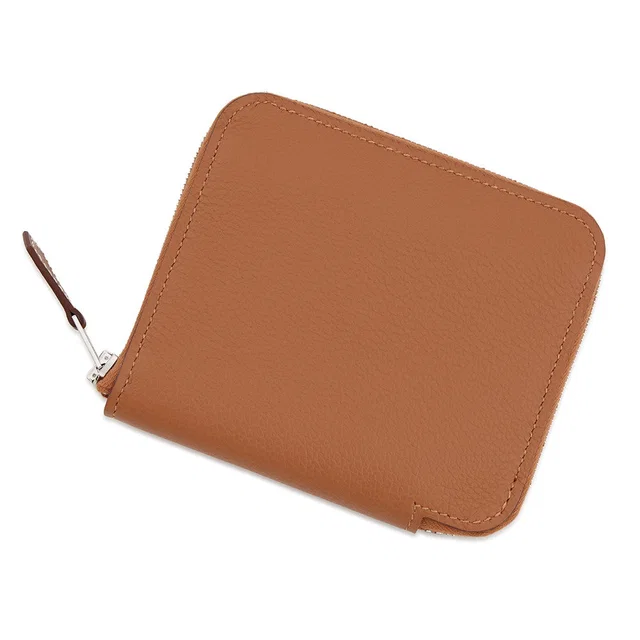 Hermès Azap compact silk in Gold Evercolor in Gold Silk from GALLERY RARE