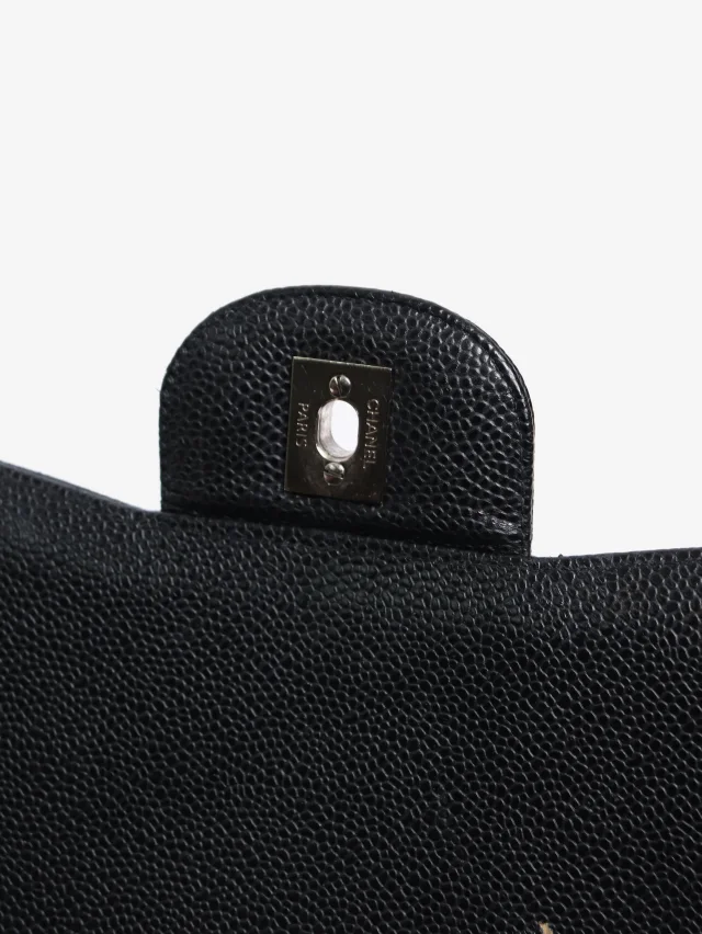 Chanel Black Caviar Jumbo 2012 Classic Double Flap in Black Caviar leather from Sign of the Times, photo 14 of 16