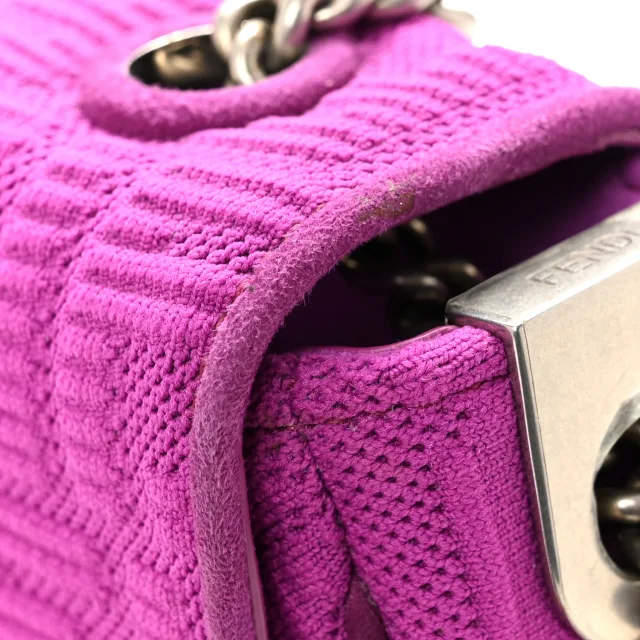 Fendi Technical Fabric FF Midi Chain Baguette Bouganville from FASHIONPHILE, photo 13 of 13