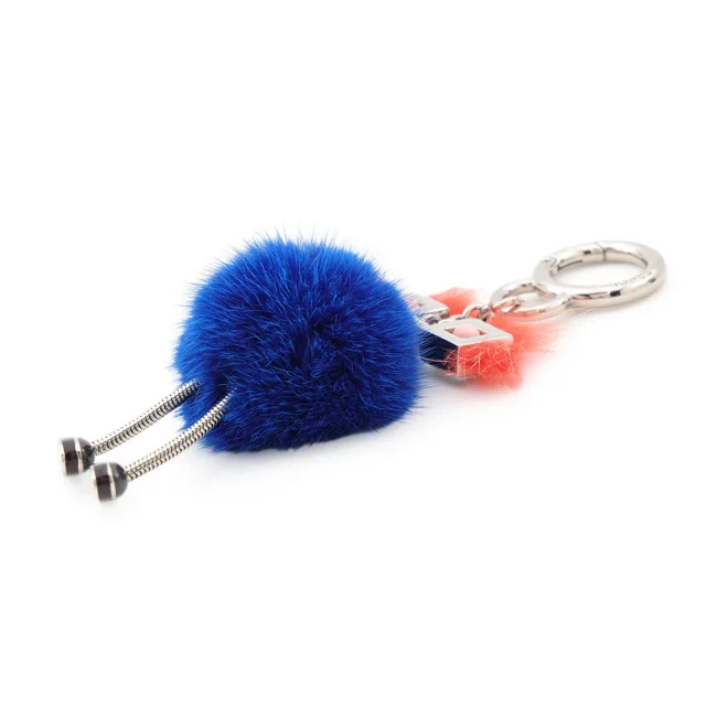 Fendi Witches Bag Charm Blue Fur in Blue from GALLERY RARE, photo 2 of 10