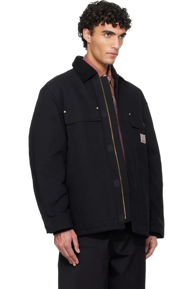 Carhartt Work In Progress Black OG Arctic Jacket, photo 2 of 4 from SSENSE