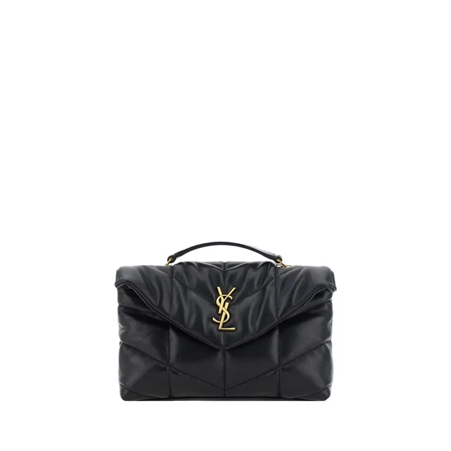 Saint Laurent Black Lamb Ovis Aries Shoulder Bag in Black Lambskin from HEWI